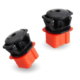 Nomocale 2 PCS Car Radiator Base + Bracket, 1.57" x 1.77" x 1.06" Water Tank Radiator Bracket Upper Mounting Pin, 1695040114 2115040059 Replacement Parts, Compatible with Benz W204 W211 (Red)