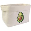 Large 'Cute Kawaii Avocado' Canvas Organiser/Storage Bag (OR00033368)
