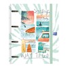 Oxford, A4+ 4 Ring Binder, Extra Cover, Rubber Closure, Includes