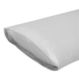 Jasmine Silk 100% 19 Momme Mulberry Charmeuse Silk Pillowcase for Hair and Skin 50 cm x 75 cm Envelope Closure - RRP £35 (Grey)
