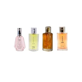 TRAVEL SIZE COMBO SET YARA, CHOCO MUSK, FRENCH COFFEE & TOOTY MUSK EDP 1.65 FL.OZ