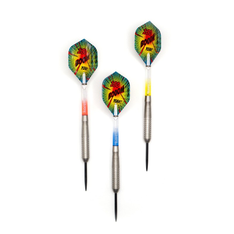 Karella Darts Comic-Line 80% Tungsten Professional Steel Darts, 5 Models,