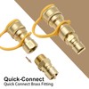 ZUDKSUY 1/2" Gas Quick Connect Kit, LP Gas Quick Connect