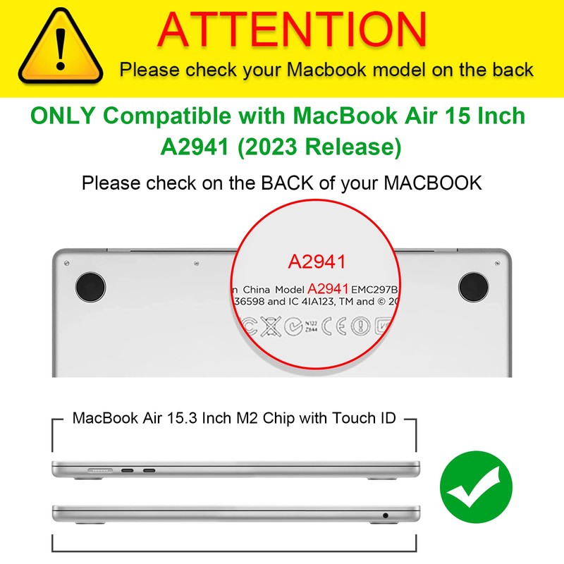 Fintie Case Compatible with MacBook Air 15 M2 Chip (2023