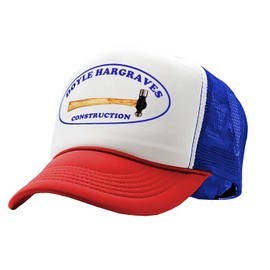 The Goozler Doyle HARGRAVES Construction - Cuchillo eslinga - Gorra de camionero para adulto, Rwb, Talla única
