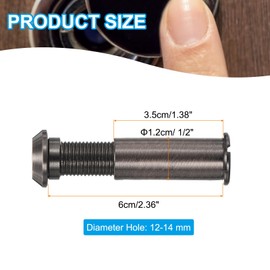 PATIKIL 1/2" Door Viewer Peephole 160-Degree Door Viewer Fits 1-3/8inch to 2-3/8inch Door Peep Hole for Home Office Hotel, Red Bronze