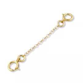 Nostrand 14k Gold Filled 1mm Bracelet Safety Chain 1", 2", 3" - 1 inch