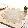 Gold Placemats Set of 6 for Dining Table 15 Inch