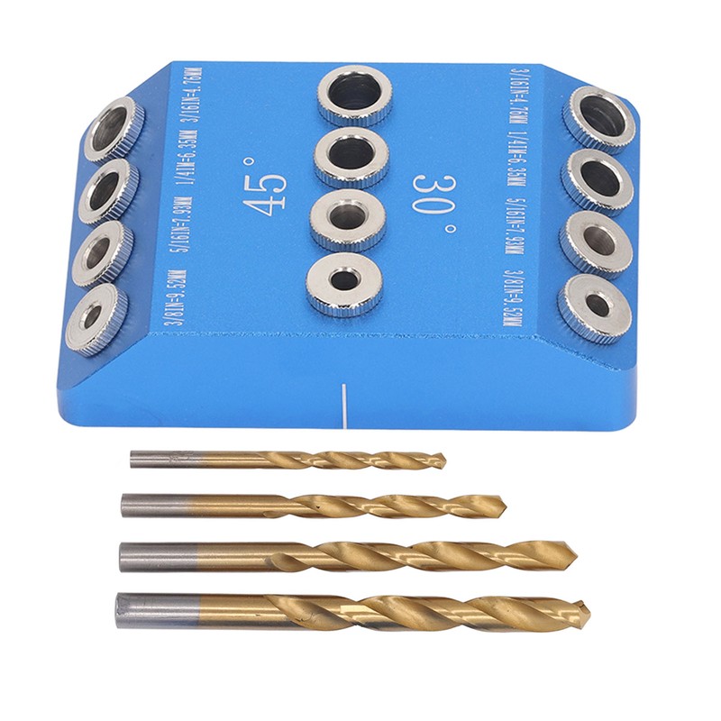 Drill Guide Jig 30 45 90 Degree Aluminum Alloy Angle