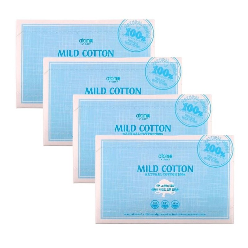Atomy Mild Cotton x4/Cotton Pads / 애터미 마일드 코튼 X4개