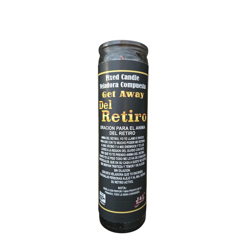 Del Retiro Negro Fixed Candle