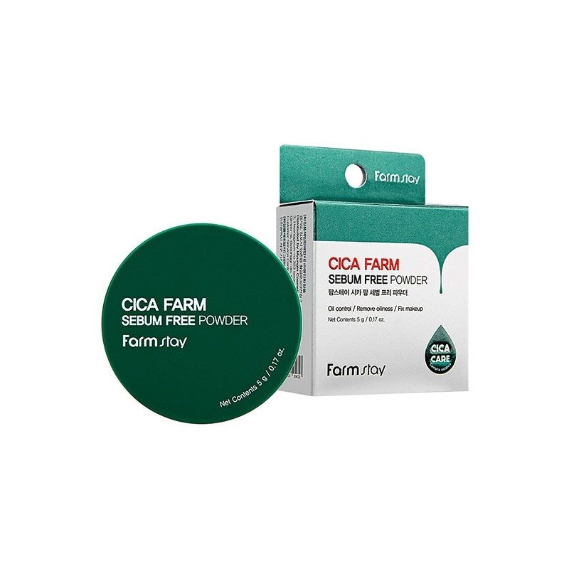 Farmstay Cica Farm Sebum Free Powder 5g / 팜스테이 시카