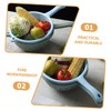 SOLUSTRE Plastic Colander Strainer Handle 4pcs Kitchen Utensils for Fruit