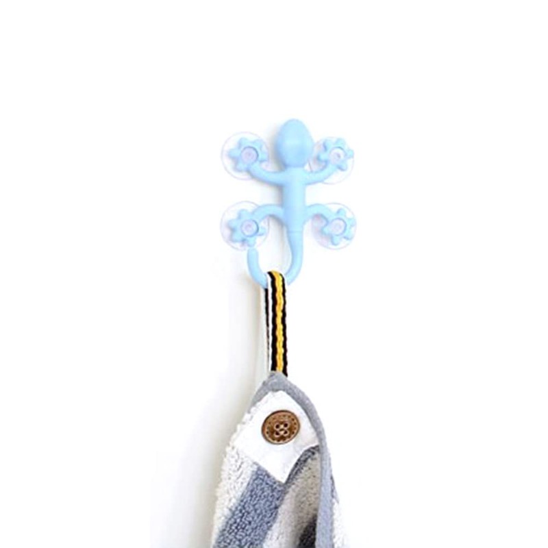 Gecko Hooks Powerful Four Suction Cups Hook Wall Hanger Decoration