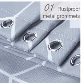 S·Lattye Fabric Shower Curtain or Liner Water Repellent Washable Cloth (Hotel Quality, Friendly, Heavy Weight Hem) with White Plastic Hooks - 72" x 78", Long, Gray Arrow