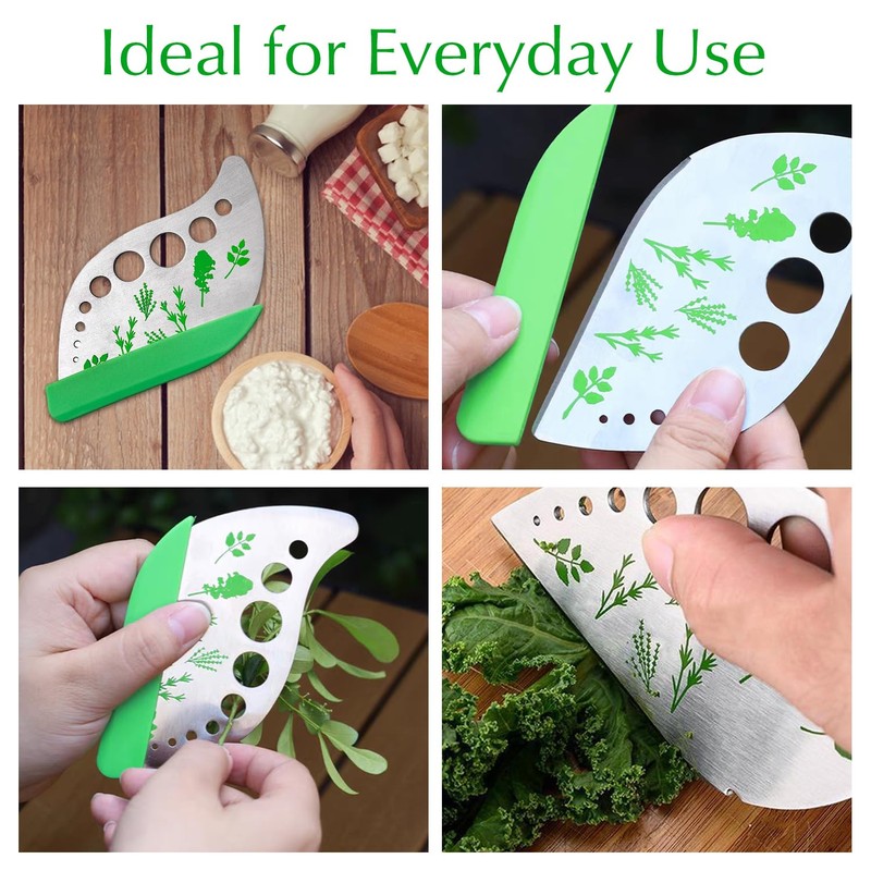 Herb Stripper Tool, Stainless Steel 11-Hole Leaf Stripping Kitchen Tool