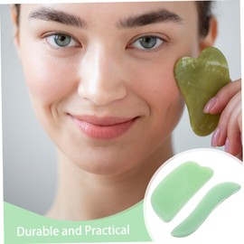 Beavorty Jade Roller Set 2pcs Face Roller Massager Guasha Tool Face Scraper Ideal for Facial Massage