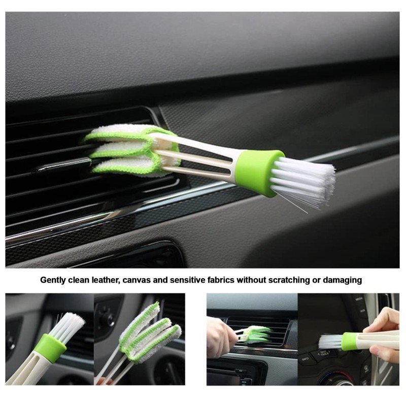 11PCS Car Cleaning Detailing Brush Set Interior Exterior Plastic for