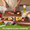 Bamboo Cutting Board Set Non Slip Feet Over Sink Father