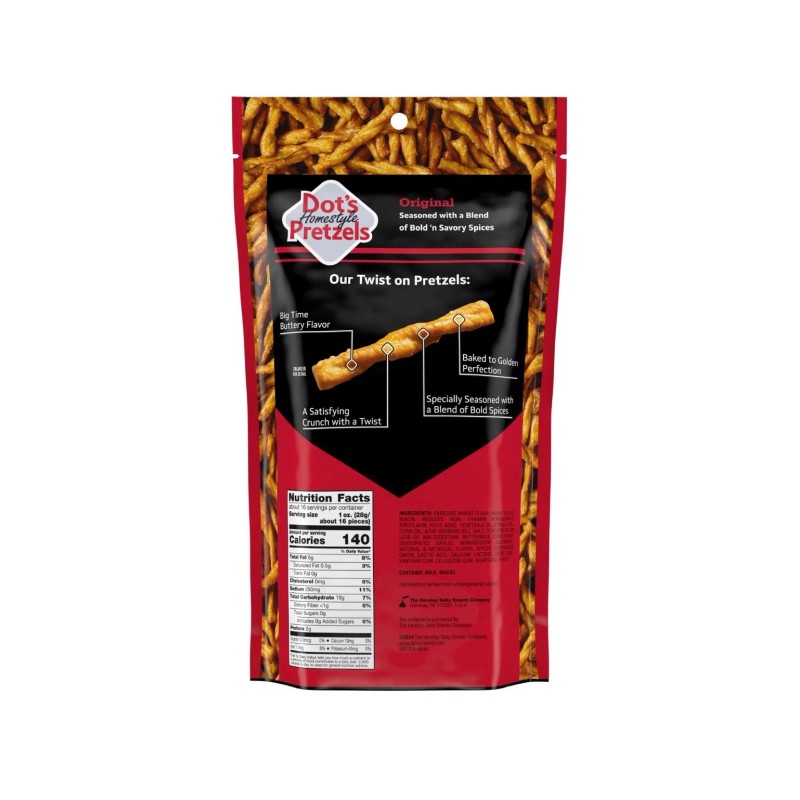 Dots Homestyle Pretzels 🟡 New Dot's Homestyle Pretzels Original Seasoned