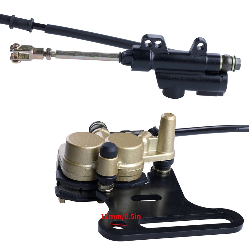 12mm rear disc hydraulic brake master cylinder caliper Compatible with
