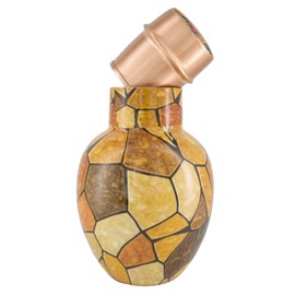 Pure Copper Bedside Water Carafe with Tumbler, Eco-Friendly, Reaping Ayurvedic Benefits - Capacity - 1.8 Lt. (60.86 US Fl Oz)