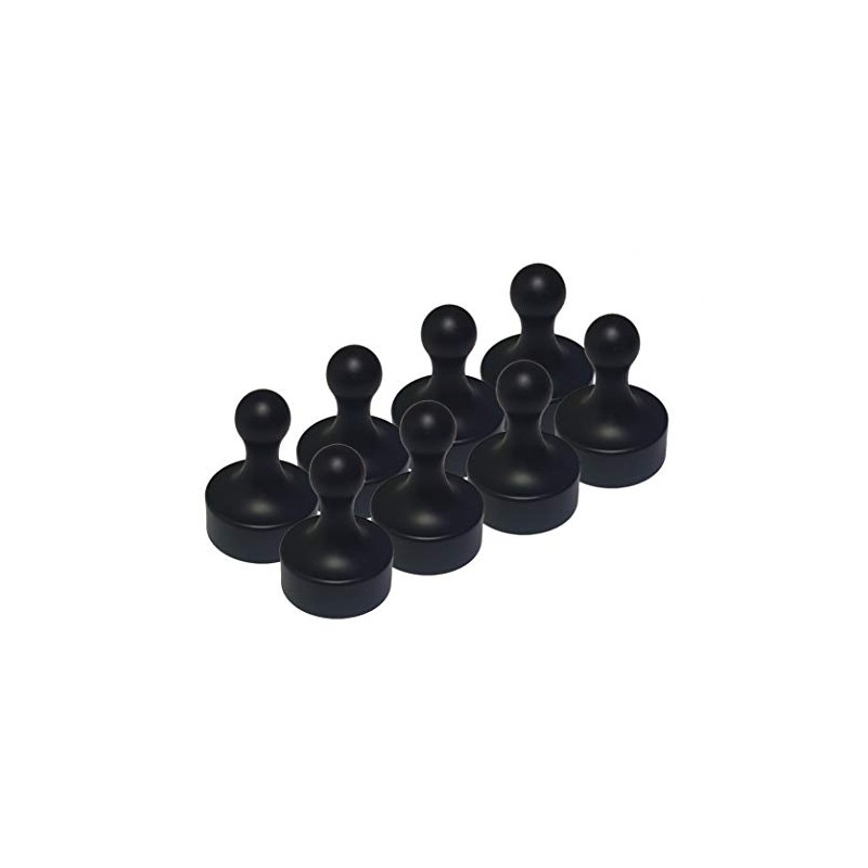 LeBigMag® 8 XXL Black Office Neodymium Magnets Extremely Strong Large