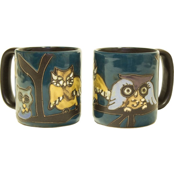 Mara Stoneware Mug - Owls on Branch 16 oz   (510W6)