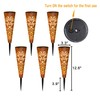 Go2garden 6Pcs Garden Solar Lights Outdoor Stakes Decorative Lighting for