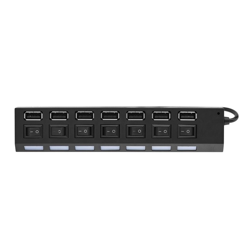 7-Port USB 2.0 Hub, 480Mbps 7 Port USB Hub No