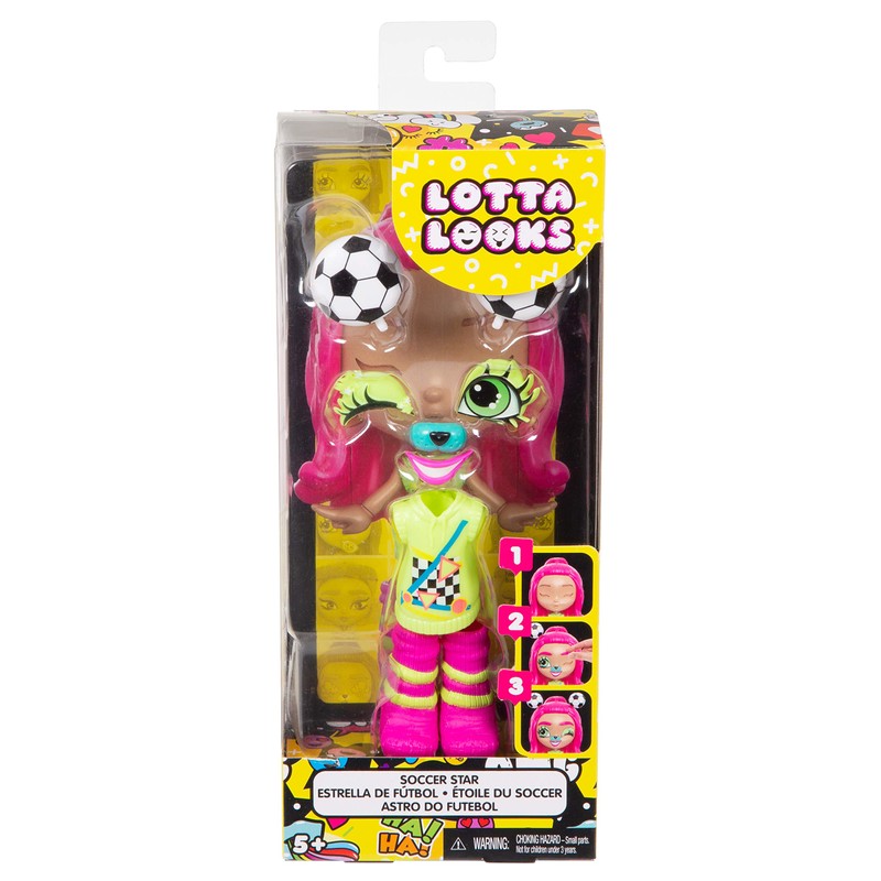 Mattel Lotta Looks Soccer Star Mood Pack with 8 to
