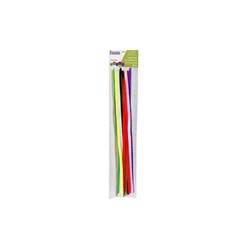 Essentials By Leisure Arts Arts Chenille Stem 12" 3mm Multi