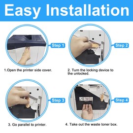 LCL Compatible for Xerox Versalink C405 C400 C400D C400DN MFP C405DN C405N C405 Phaser 6600/Workcentre 6605N 6605DN 6655 108R01124 Waste Toner Box (1-Pack) for Xerox Versalink C400V C400N C400DN C405V