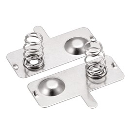 MECCANIXITY Battery Spring Plate AA Battery Spring Contact Nickel Plate 28mmx12mm 20 Pcs