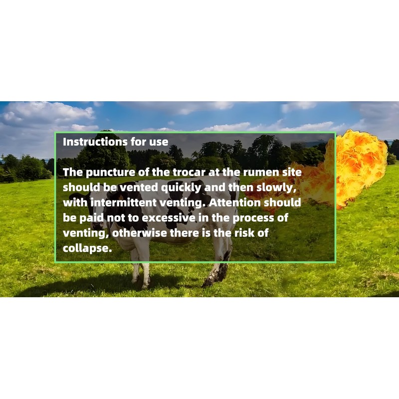 Cattle Trocar, Livestock Trocar,Equine and Cattle, Portable Ventilating Cattle Trocar,Portable