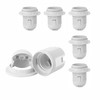 YinzPlus 6 pcs per Pack E26 Lamp Holder White Color