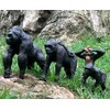 Gemini&Genius Gorilla Toys, Safari Animal Toys Gorilla Family Figurines, Wildlife