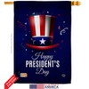 Happy President's Day House Flag Americana Star and Stripes Patriotism