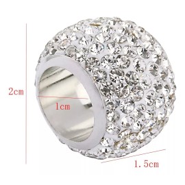 Wedfeir 4 Dijes De Estetoscopio De Cristal Brillante, Dijes De Estet