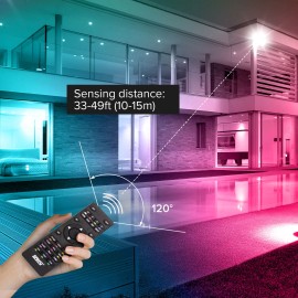 Sansi LED Flood Light 30W=200W Muticolor Outdoor Tree Decoration Area Party RGB Light