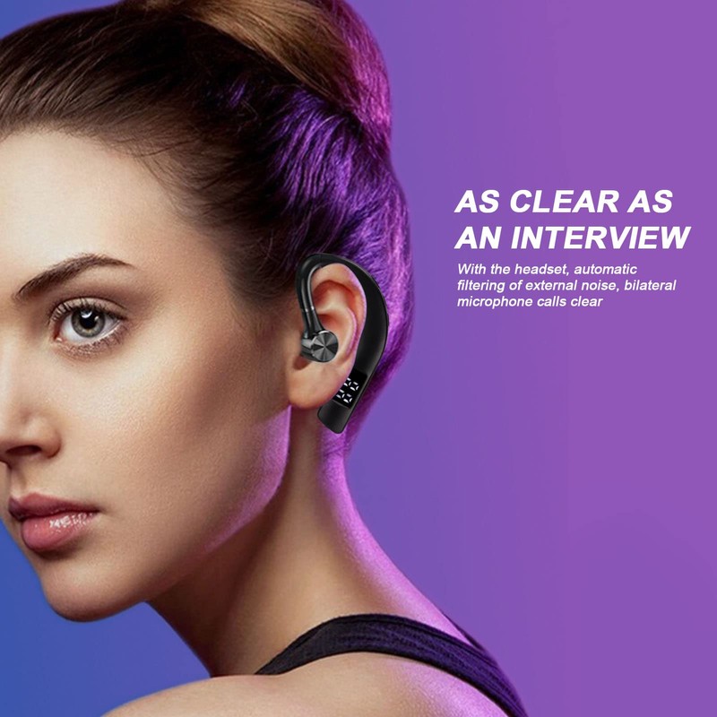Bewinner Bluetooth Earpiece, Wireless Handsfree Noise Cancelling Single Ear Bluetooth