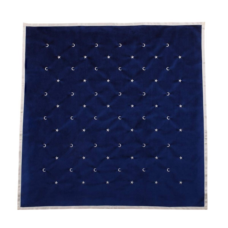 BLESSUME Tarot Tablecloth with Tarot Pocket (Blue 2)