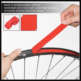 Hihaha 700C 27" Bike Wheel Rim Strip Rim Tape Liner Tube Band PVC Red Pair Durable Material