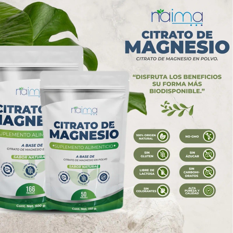 500 G Citrato De Magnesio + 500 G Citrato De