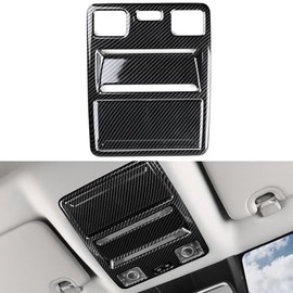 ushilife Car Accessories Compatible with Ford Ranger 2023 2024 Carbon Fiber Center Console Gear Shift Panel Cover Knob Head Trim Interior Trim Cover ABS (Front Reading Light Panel)