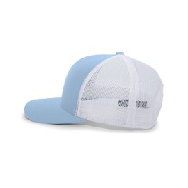 Pacific Headwear Snapback Trucker: Stylish Unisex Cap for All-Day Comfort, Columbia Blue/White/Columbia Blue OS