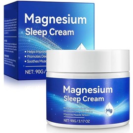 ALPAIS Magnesium Sleep Cream, 3.17 oz, Helps Improve Sleep Patterns, Promotes Deep Relaxation, Soothes Muscle Tension