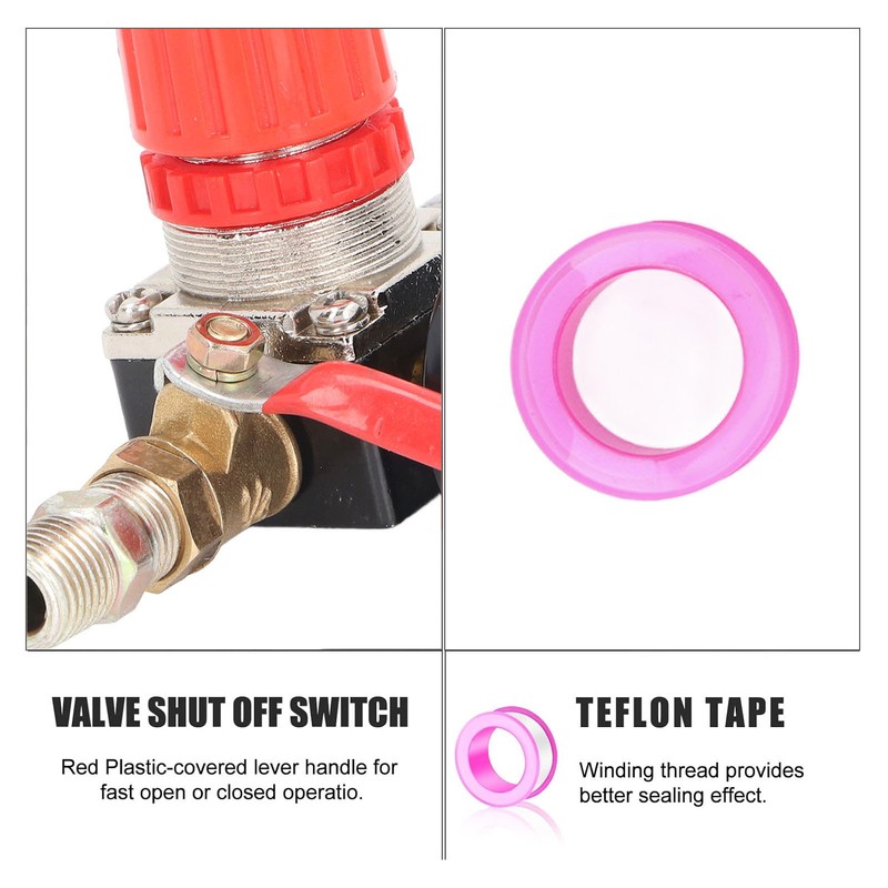 Air Compressor Pressure Regulator 1/4 Inch NPT Air Pressure Regulator