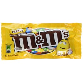 M&M's Chocolate Candies, Peanut, 1.74-Ounce Bags (Pack of 48)