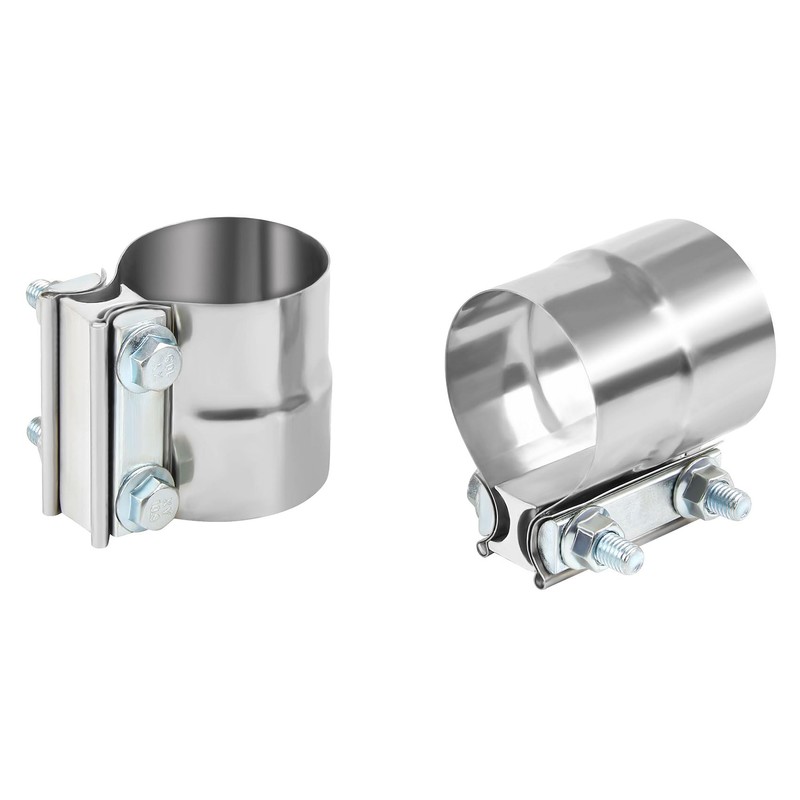 DOCAS 2.5 Inch Exhaust Clamp, Lap Joint Band Clamp Stainless